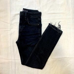 Zara raw hem jeans